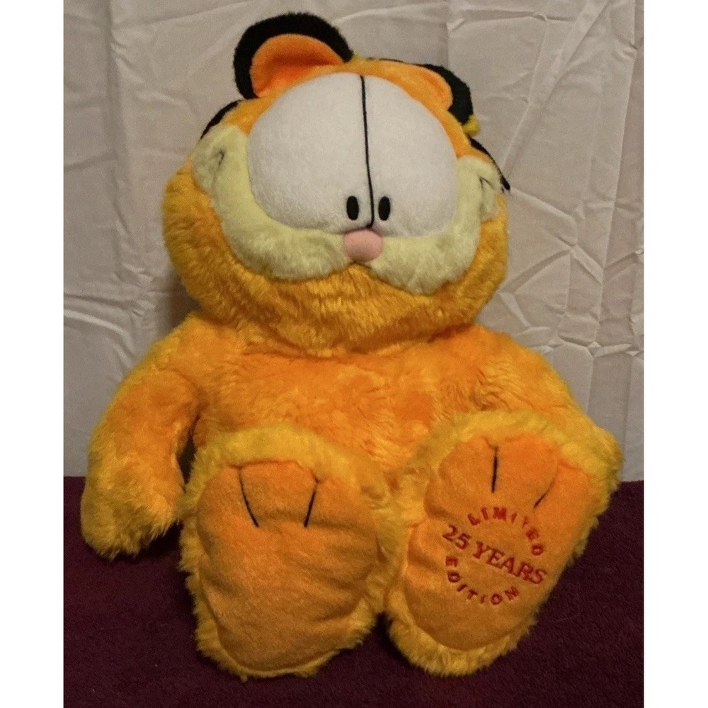 Garfield Limited 25 Years Edition Plush Large 18" Anniversary Stuffed Toy